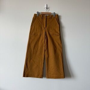 Everlane utility wide leg cropped trousers